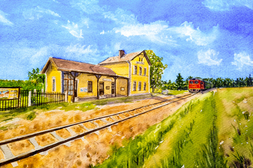 Bahnhof Geras